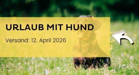 Newsletter Banner 12.04.2026 Urlaub mit Hund